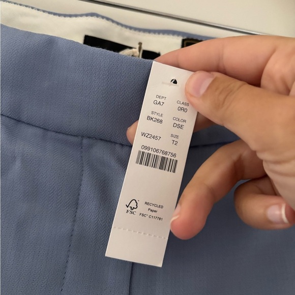 NWT J. Crew Willa Italian Wool Trouser Nova Tides Tall Classic Dark Seascape - Picture 9 of 9